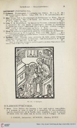 Holzschnittbücher (Nr. 77 - 150)