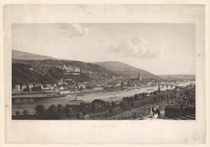 Heidelberg, Schloss und Stadt von Nordosten