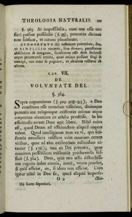 Cap. VII. De Voluntate Dei