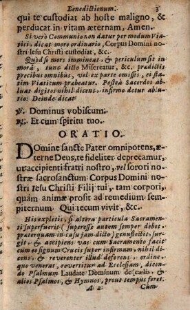Manuale Benedictionum et rituum ecclesiasticorum, qui saepius tam intra, quam extra ecclesias exercendi occurrunt
