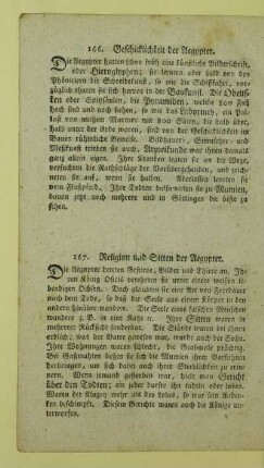 166. Geschicklichkeit der Aegypter