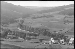 Geising. Straße nach Zinnwald