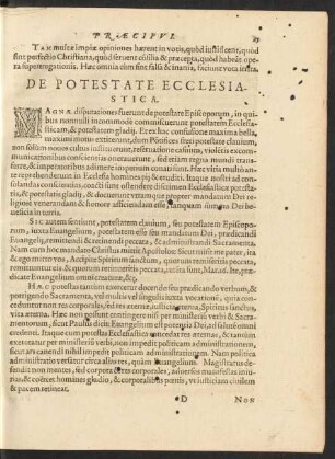 De Potestate Ecclesiastica.