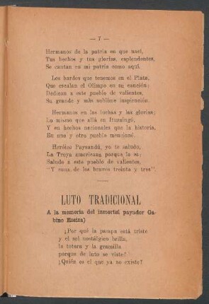 Luto tradicional
