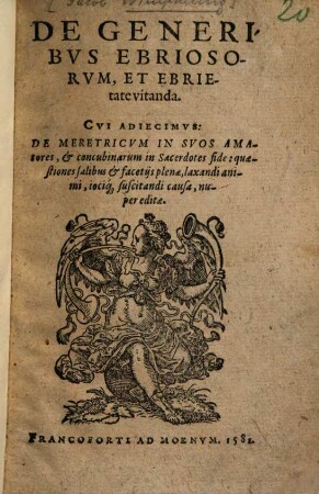 De generibus ebriosorum, et ebrietate vitanda