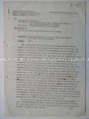 Rundschreiben der Gestapo zur Fahnung nach entflohenen Kriegsgefangenen aus der Sowjetunion