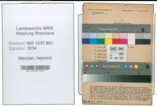 Entnazifizierung Heinrich Marzian , geb. 03.12.1897 (Arbeiter)