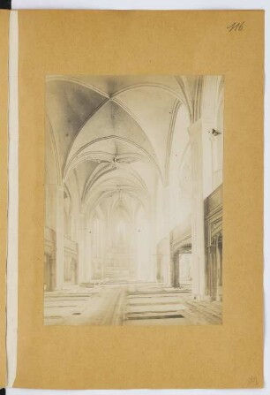 St. Nicolai, Berlin-Spandau: Innenansicht (aus: Skizzen- und Fotoalbum 28)