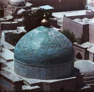 Usbekistan. Xixa (Chiwa). Pahlavon Maxmut Mausoleum. Kuppel