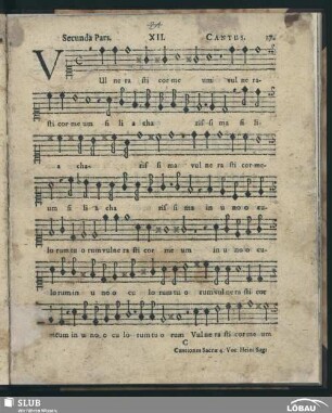 XII. Vulnerasti cor meum; SWV 64