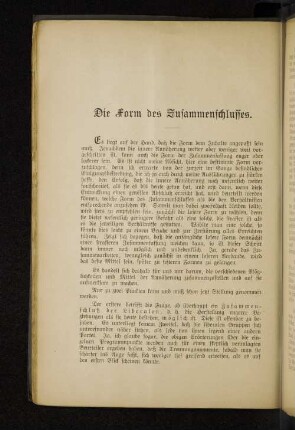 Die Form des Zusammenschlusses.