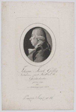 Bildnis des Johann Jacob Gillig