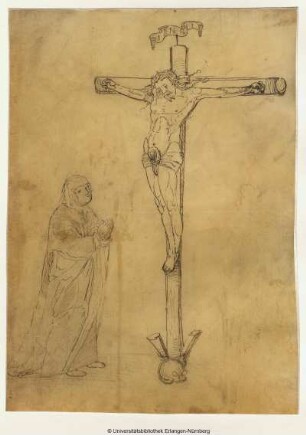 Christus am Kreuz mit Maria