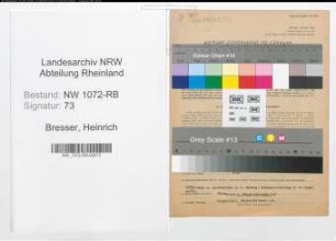 Entnazifizierung Heinrich Bresser , geb. 26.01.1897 (Strassenmeister)