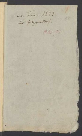 Konversationsheft 33 (zweite Maihälfte 1823)