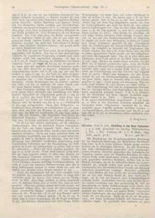70-72 [Rezension] Jülicher, Adf., Einleitung in das Neue Testament. 1. u. 2. Aufl