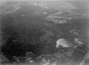 Wälder und Fabrik bei Bitterfeld