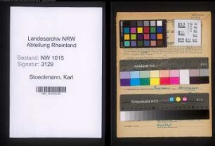 Entnazifizierung Karl Stoeckmann , geb. 23.04.1905 (Kaufmann)