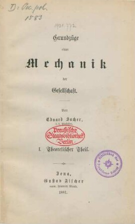 1: Theoretischer Theil