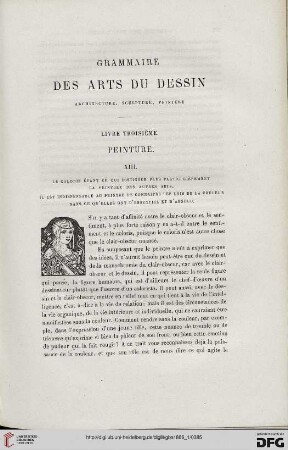 20: Grammaire des arts du dessin, 3, Peinture, 13 : architecture, sculpture, peinture