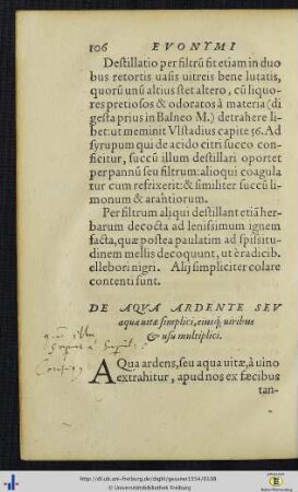 De aqua ardente seu aqua vitae simplici, eiusque, viribus et usu multiplici.