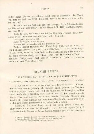 Neuntes Kapitel. Die übrigen Künstler des 19. Jahrhunderts