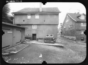 Schmalkalden, Pfaffengasse 21. Wohnhaus. Seitenfront