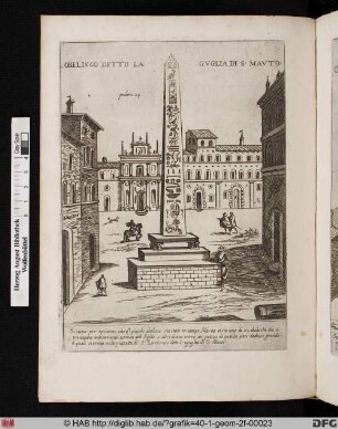 Obelisco detto la Guglia di S. Mauto.