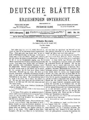 Wilhelm Harnisch : (Fortsetzung)