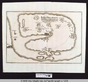 Die Insul Pölen, nahe bey der Statt Wismar liegent, welche von Ihro Churfürstl: Durchl: Zu Brandenburg Eingenommen Worten ist. 1675