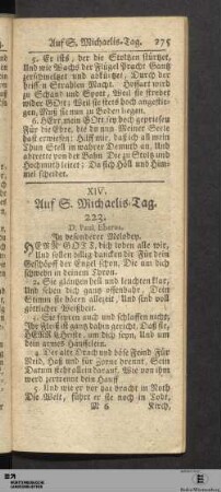 XIV. Auf S. Michaelis-Tag.