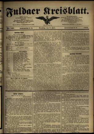 Ausgabe vom Dienstag, den 03. Juli 1906.