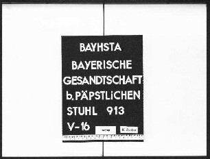 Politischer Schriftwechsel, Juli - September