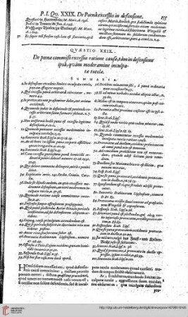 Pars Prima, Quaestio 29 Quae sit poena excessus ratione causae,... - 31