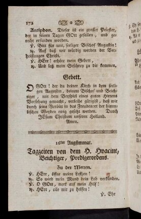 172-185, 16ter Augstmonat