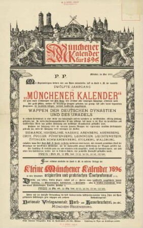 Münchener Kalender für 1896