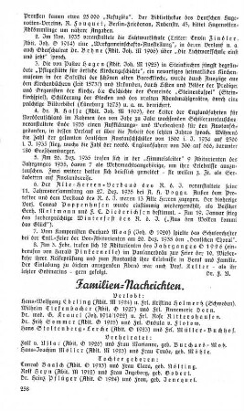 Familien-Nachrichten.