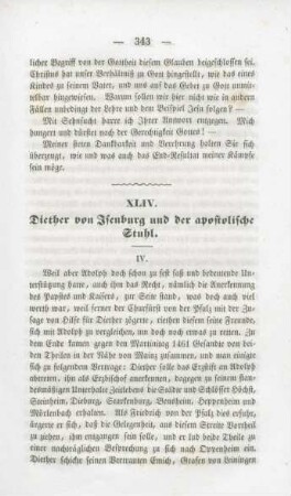 343-357 Diether von Isenburg und der apostolische Stuhl IV.