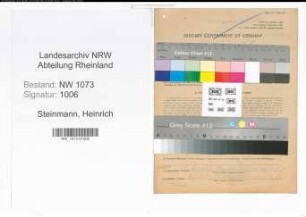 Entnazifizierung Heinrich Steinmann , geb. 18.05.1897 (Friseur)