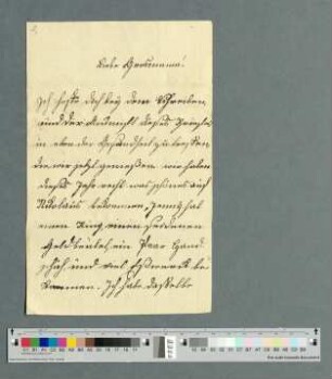 Brief an die Großmutter [Maria Anna von Haxthausen in Bökendorf], Hülshoff 31.12.1805