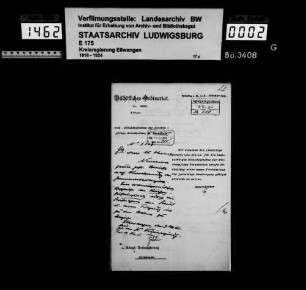 Schuldenwesen der Pfarrgemeinde Großkuchen