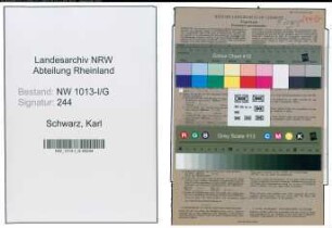 Entnazifizierung Karl Schwarz , geb. 04.09.1897 (Schmied)