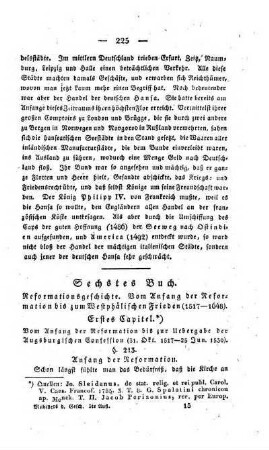 Sechstes Buch. Reformationsgeschichte. Vom Anfang der Reformation bis zum Westphaelischen Frieden (1517 - 1648)