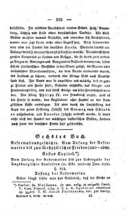 Sechstes Buch. Reformationsgeschichte. Vom Anfang der Reformation bis zum Westphaelischen Frieden (1517 - 1648)