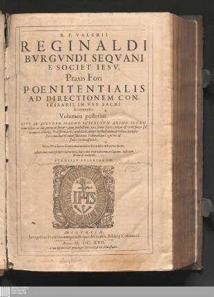 Volumen posterius: Praxis fori poenitentialis