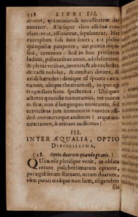 338-352, III. Inter Aequalia, Optio Difficillima