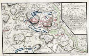 WHK 25 Deutscher Siebenjähriger Krieg 1756-1763: Plan der Schlacht bei Torgau zwischen der kaiserlichen Armee unter Graf von Daun und der preußischen Armee unter König Friedrich II., 3. November 1760