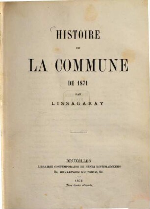 Histoire de la commune de 1871