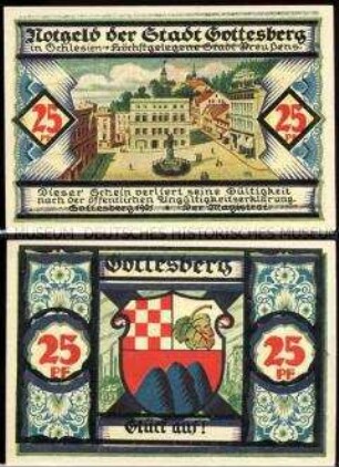 Gottesberg, Notgeldserie, 25 Pfennig