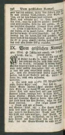 IX. Vom geistlichen Kampf